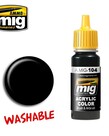 Ammo by Mig Jimenez A.MIG-104 Washable Black 17ML
