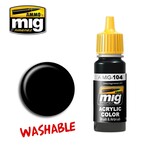 Ammo by Mig Jimenez A.MIG-104 Washable Black 17ML