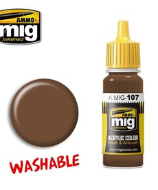 Ammo by Mig Jimenez A.MIG-107 Washable Earth 17ML