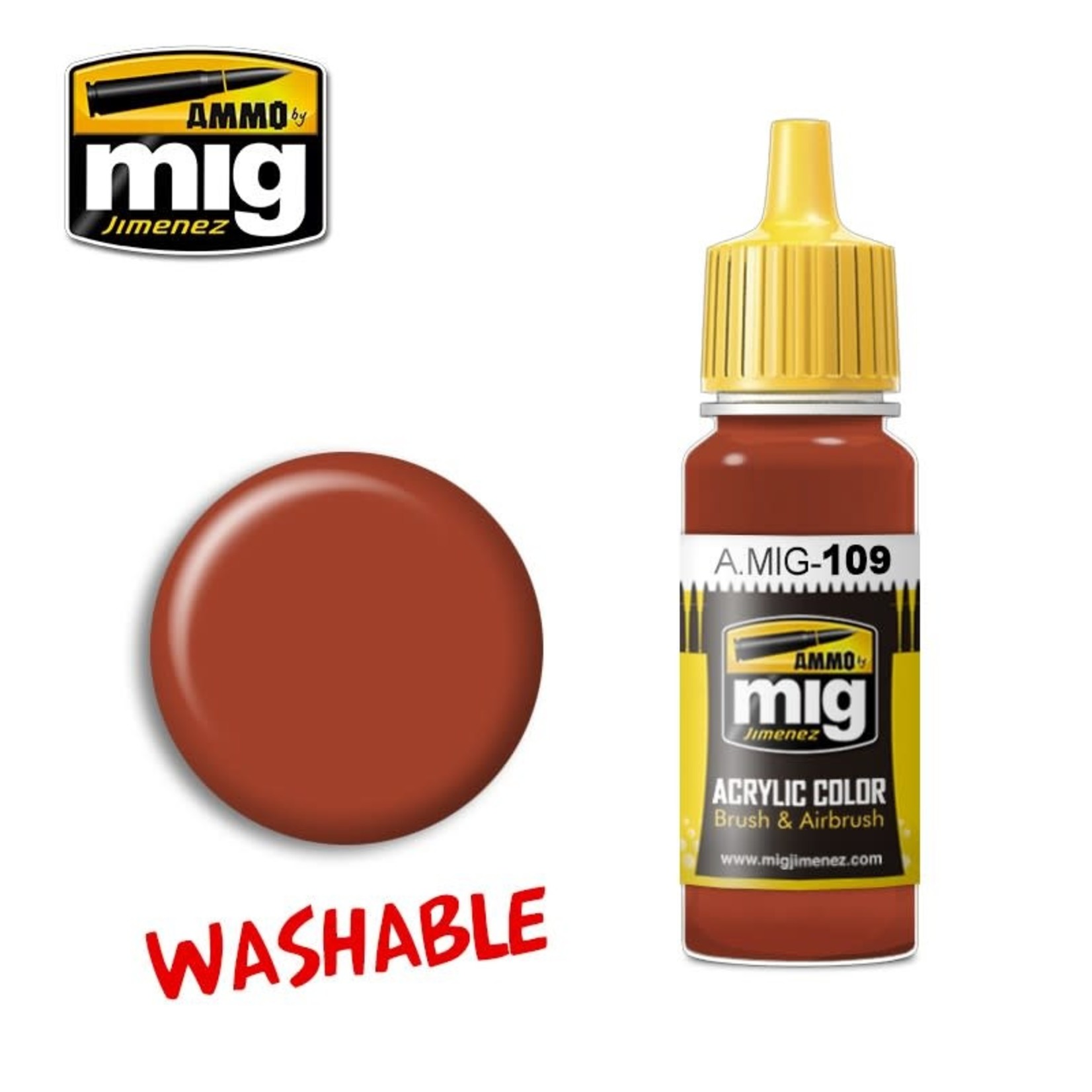 Ammo by Mig Jimenez A.MIG-109 Washable Rust 17ML