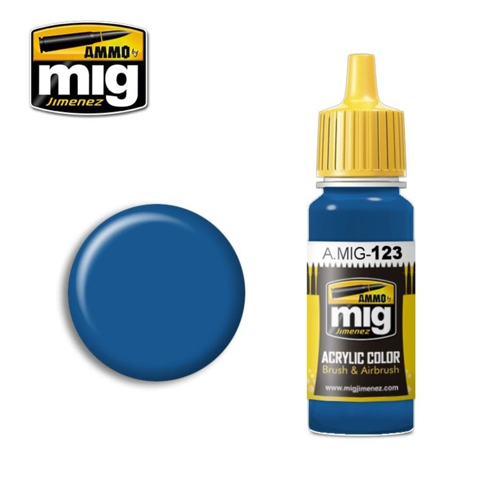 Ammo by Mig Jimenez A.MIG-123 Marine Blue 17ML