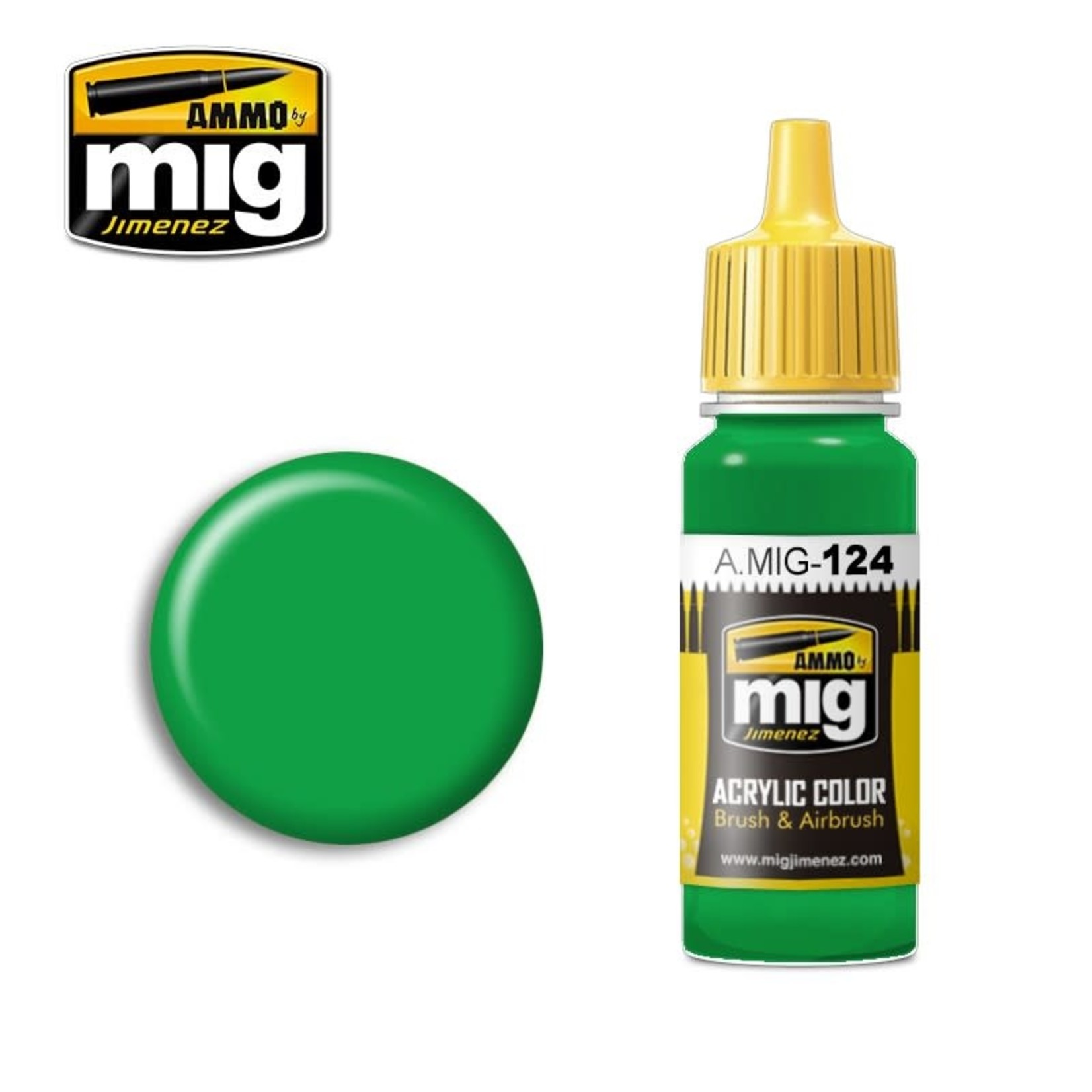 Ammo by Mig Jimenez A.MIG-124 Lime Green 17ML