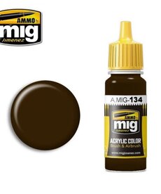 Ammo by Mig Jimenez A.MIG-134 Burnt Brown Red 17ML