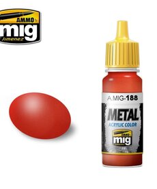 Ammo by Mig Jimenez A.MIG-188 Metal - Metallic Red 17ML