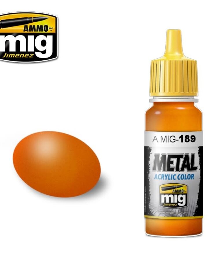 Ammo by Mig Jimenez A.MIG-189 Metal - Metallic Orange 17ML