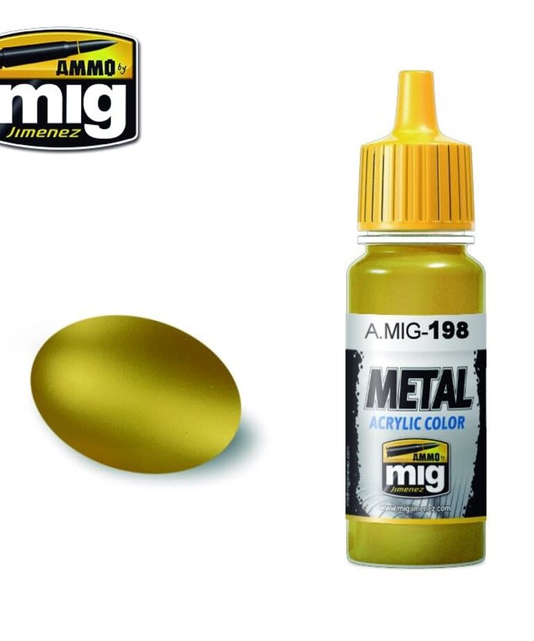 Ammo by Mig Jimenez A.MIG-198 Metal - Gold 17ML