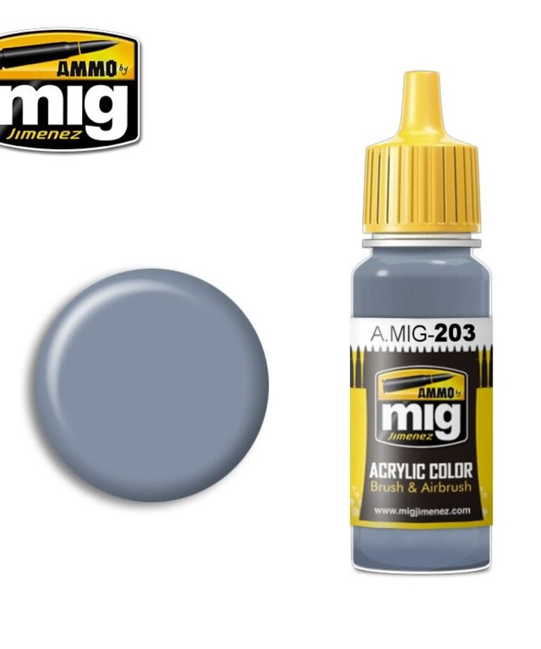 Ammo by Mig Jimenez A.MIG-203 FS 36375 Light Compass Ghost Grey 17ML