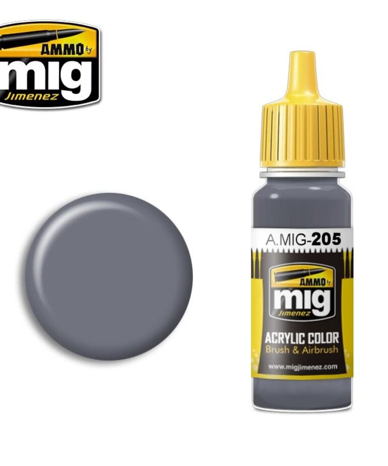 Ammo by Mig Jimenez A.MIG-205 FS 26231 (BS 638) Federal Standard Grey 17ML