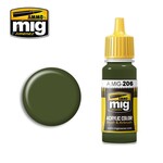 Ammo by Mig Jimenez A.MIG-206 FS 34079 (BS 641) Federal Standard Dark Green 17ML