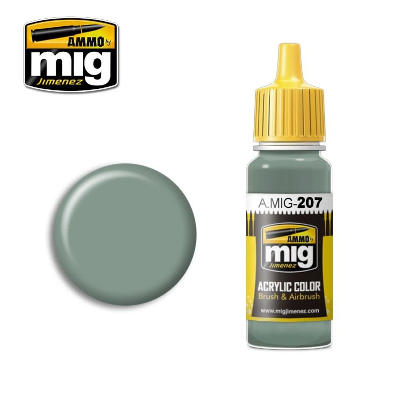 Ammo by Mig Jimenez A.MIG-207 FS 36314 (BS 626) Federal Standard Light Grey 17ML