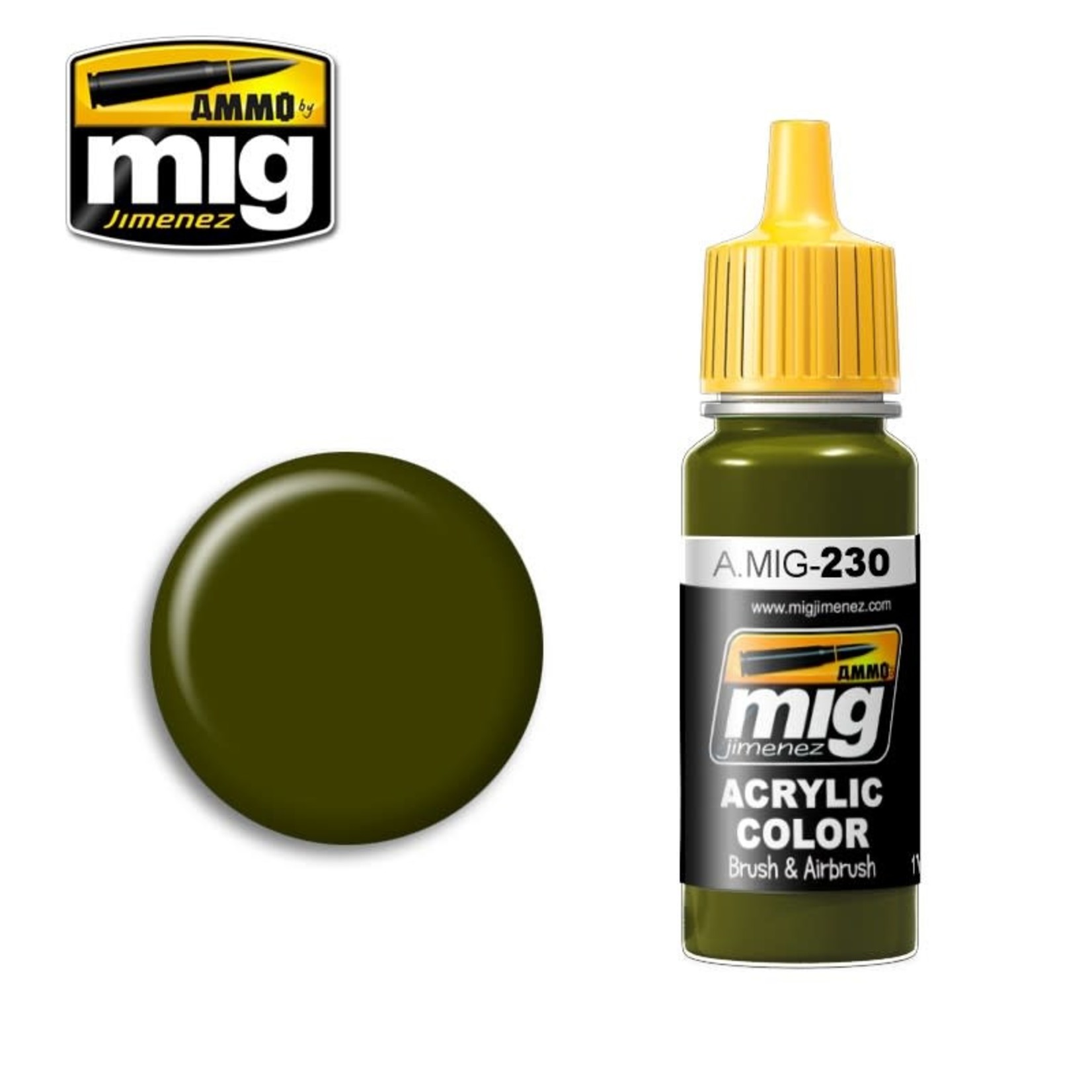 Ammo by Mig Jimenez A.MIG-230 RLM 82 Camo Green 17ML