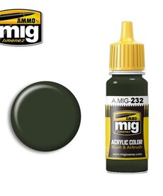Ammo by Mig Jimenez A.MIG-232 RLM 70 Schwartzgrun Dark Green 17ML