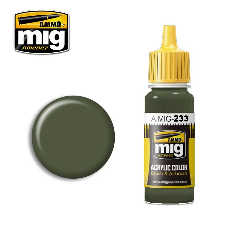 mig AMMO ウェザリングマテリアル&情景素材詰め合わせ17点セット A.MIG-233 RLM 71 Dunkelgrun Green Gray 17ML - Hard Knox Games