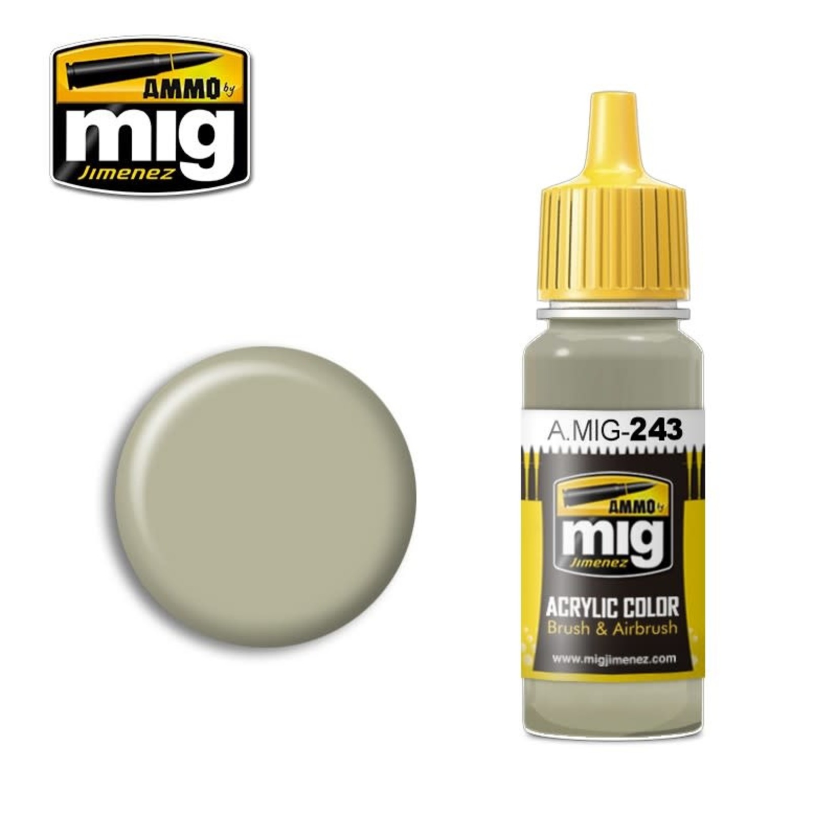 Ammo by Mig Jimenez A.MIG-243 Sky Type S (BS 210) Green Grey 17ML