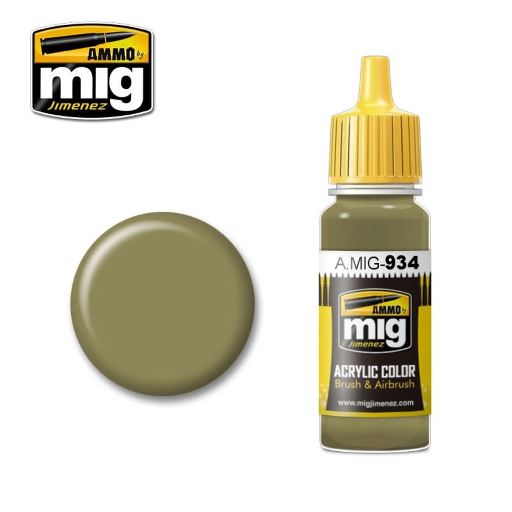 Ammo by Mig Jimenez A.MIG-934 Russian Green High Light 17ML
