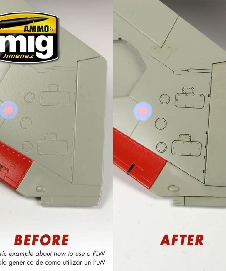 Ammo by Mig Jimenez A.MIG-1600 Panel Line Wash - Light Grey 35ML