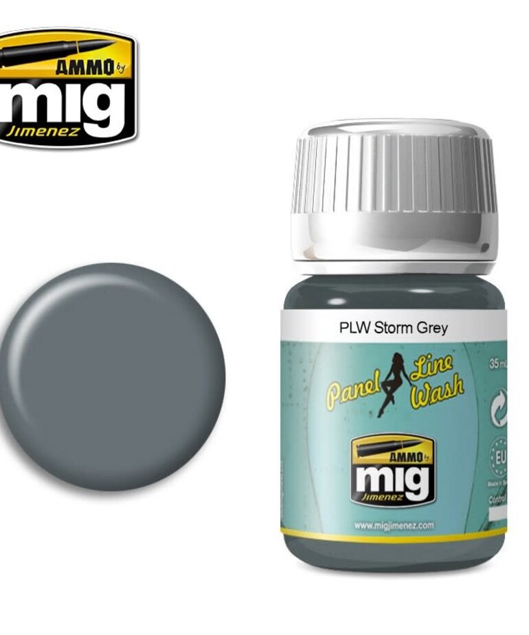 Ammo by Mig Jimenez A.MIG-1609 Panel Line Wash - Storm Grey 35ML