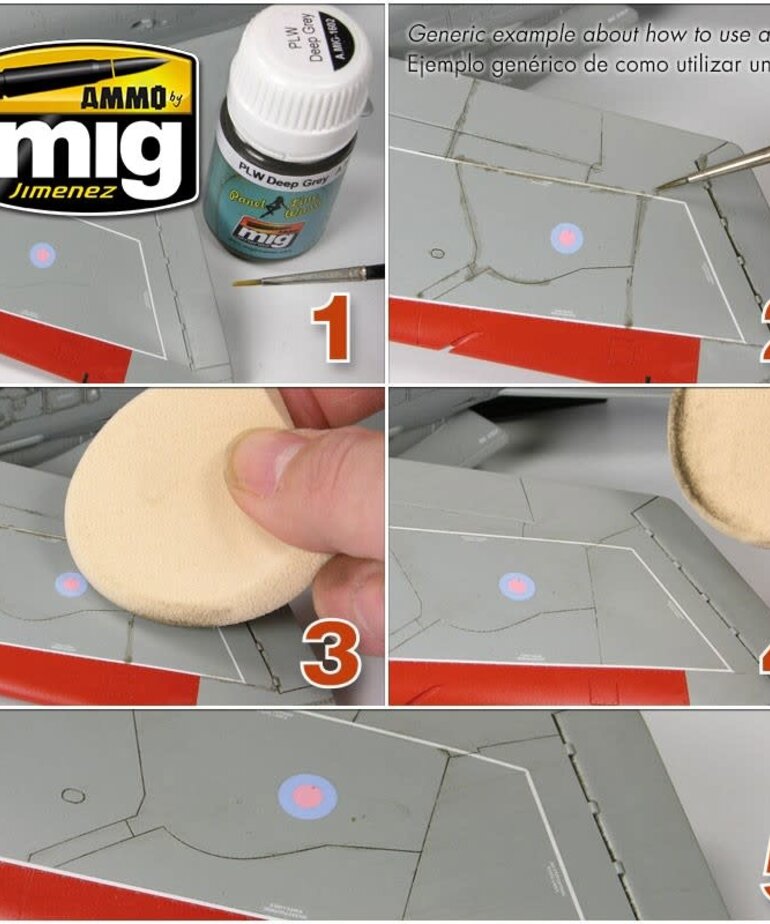 Ammo by Mig Jimenez A.MIG-1609 Panel Line Wash - Storm Grey 35ML