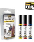 Ammo by Mig Jimenez A.MIG-7504 Oilbrusher Basic Colors (3) Set