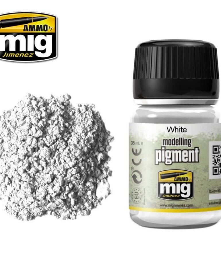 Ammo by Mig Jimenez A.MIG-3016 Modelling Pigment - White 35ML