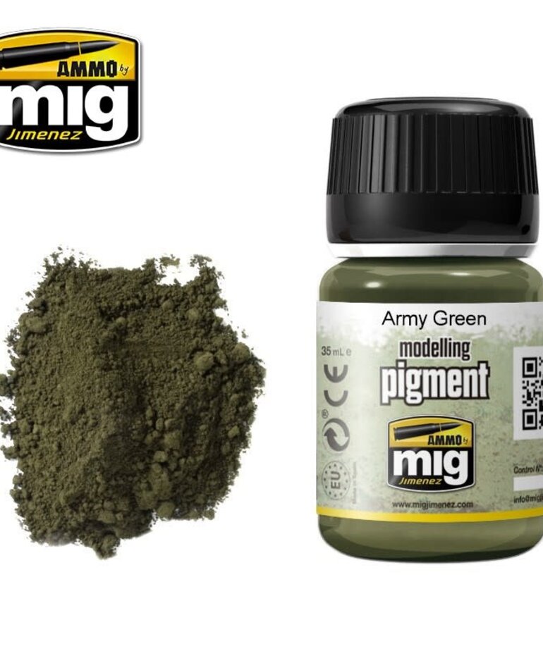 Ammo by Mig Jimenez A.MIG-3019 Modelling Pigment - Army Green 35ML