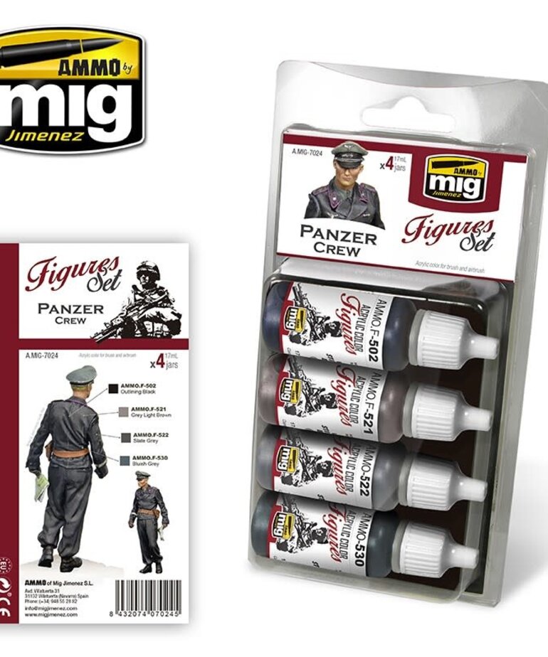 Ammo by Mig Jimenez A.MIG-7024 Figures Set - Panzer Crew (4) Set