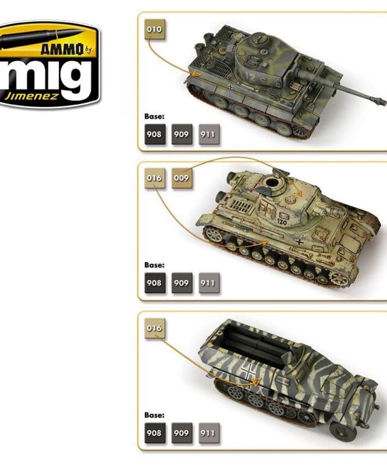 Ammo by Mig Jimenez A.MIG-7116 1939-1943 Early and DAK German (6) Set