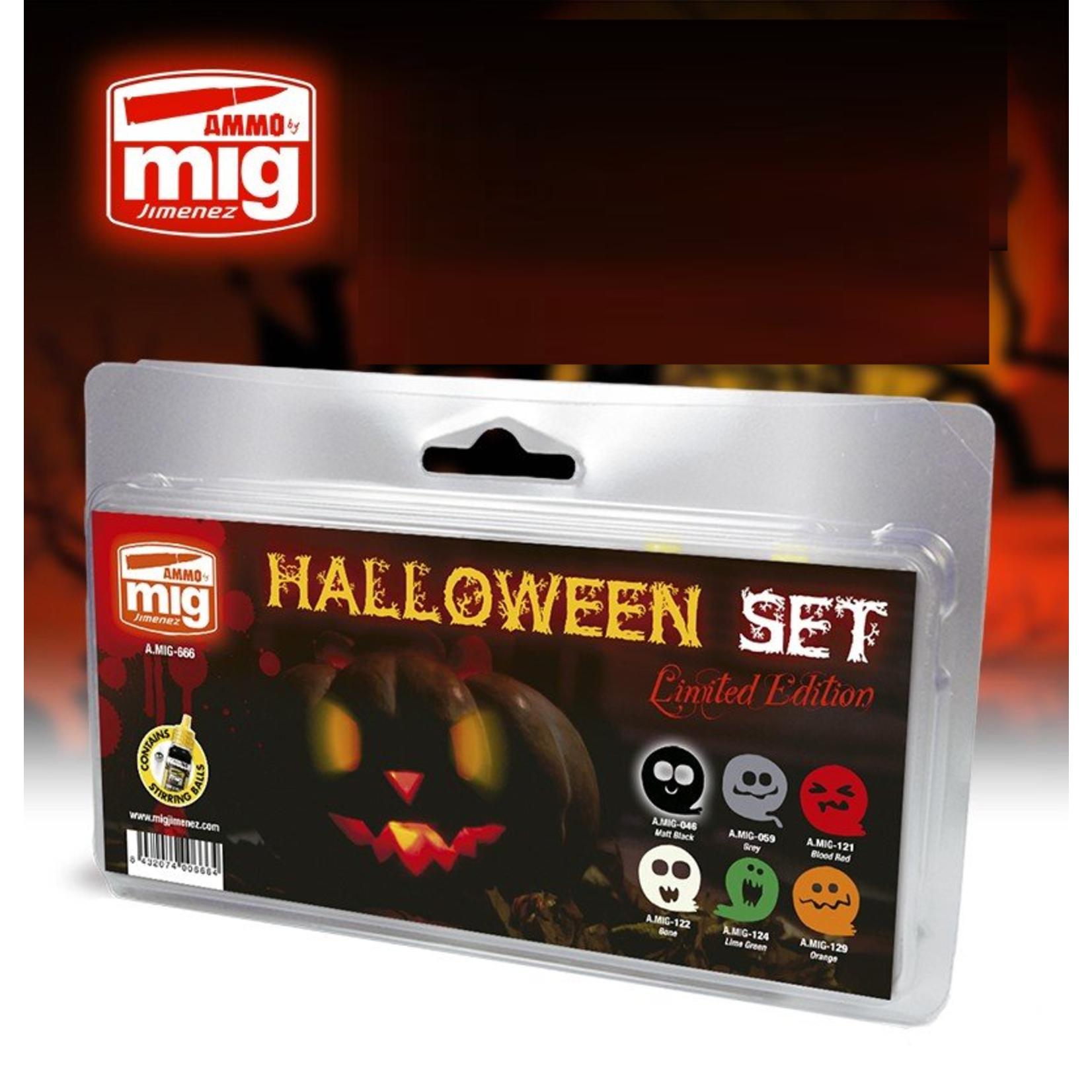 Ammo by Mig Jimenez A.MIG-666 Halloween Set Limited Edition (6) Set