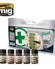 Ammo by Mig Jimenez A.MIG-7447 First Aid Basic Washes (5) Set