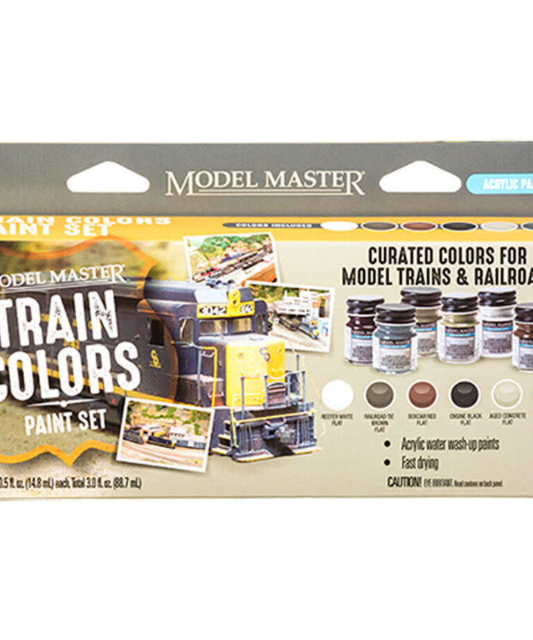 Model Master Model Master Train Colors Acrylic Paint (6) set