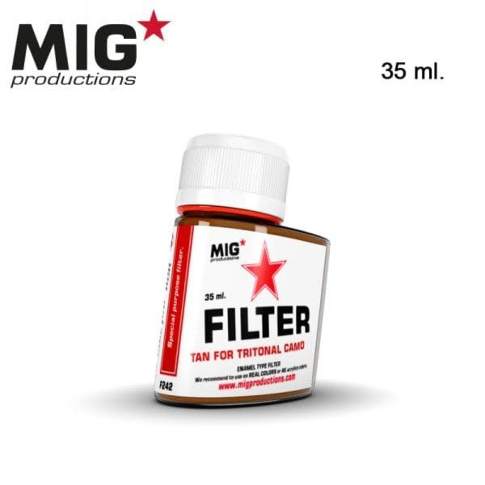 MIG Productions MIG Filter F-242 Tan for Tritonal Camo 35ml