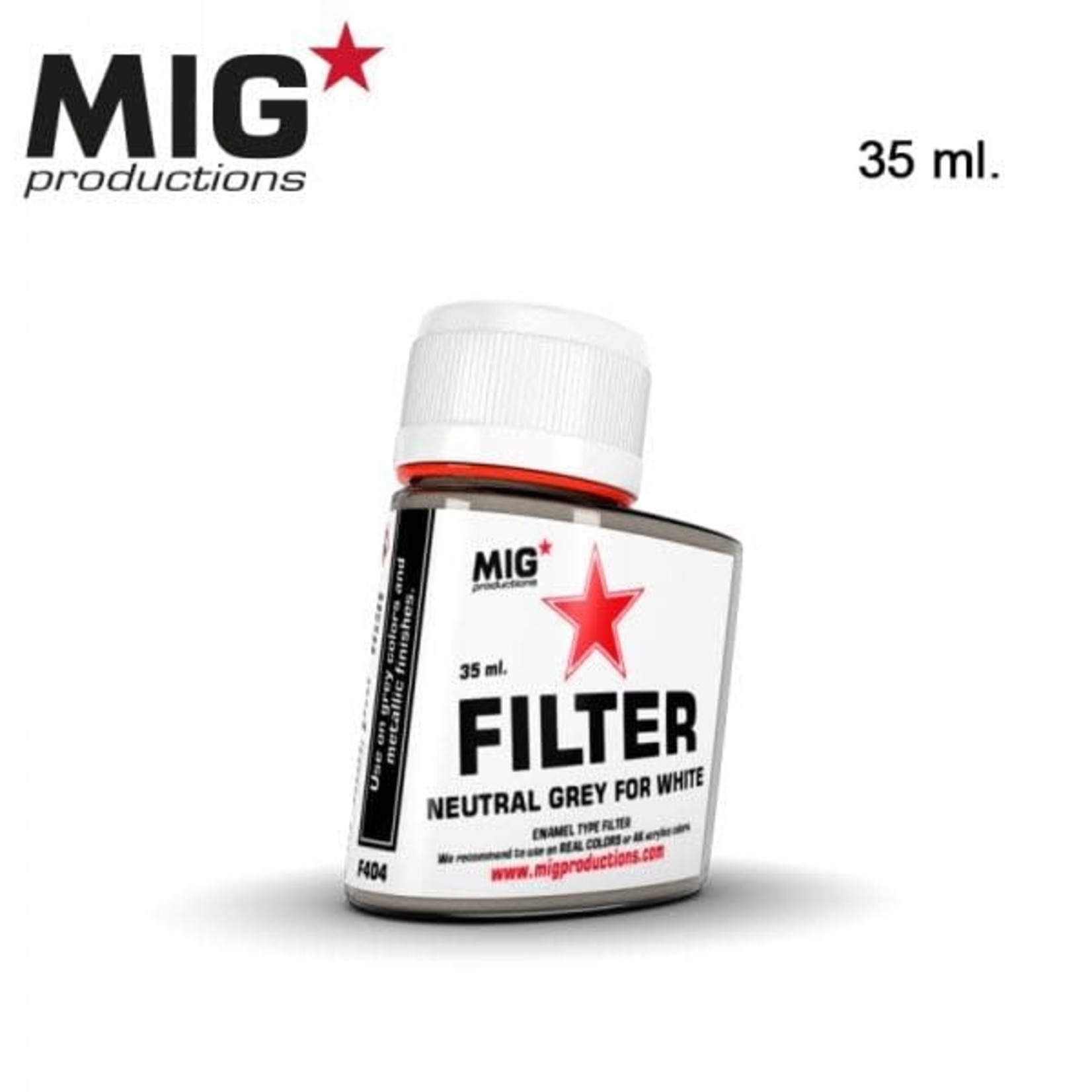 MIG Productions MIG Filter F-404 Neutral Grey for White 35ml