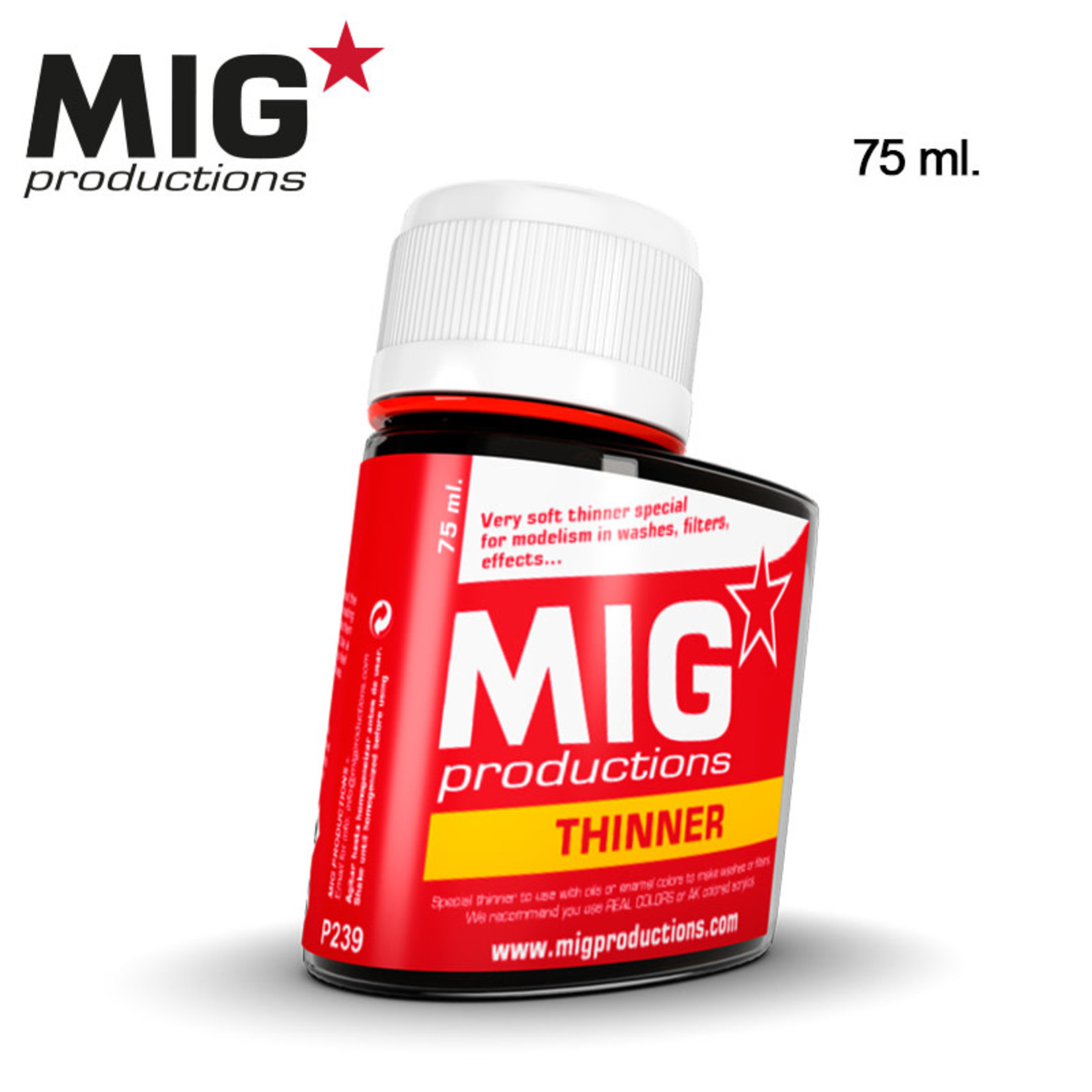 MIG Productions MIG Auxiliary P239 Thinner for Washes 75ml