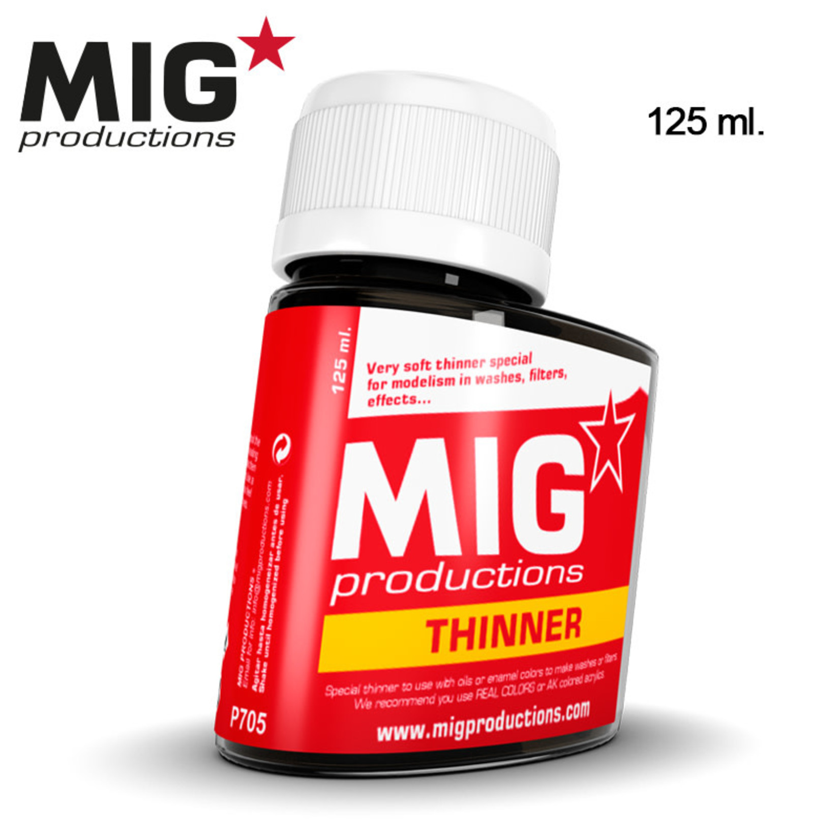 MIG Productions MIG Auxiliary P705 Thinner for Washes 125ml