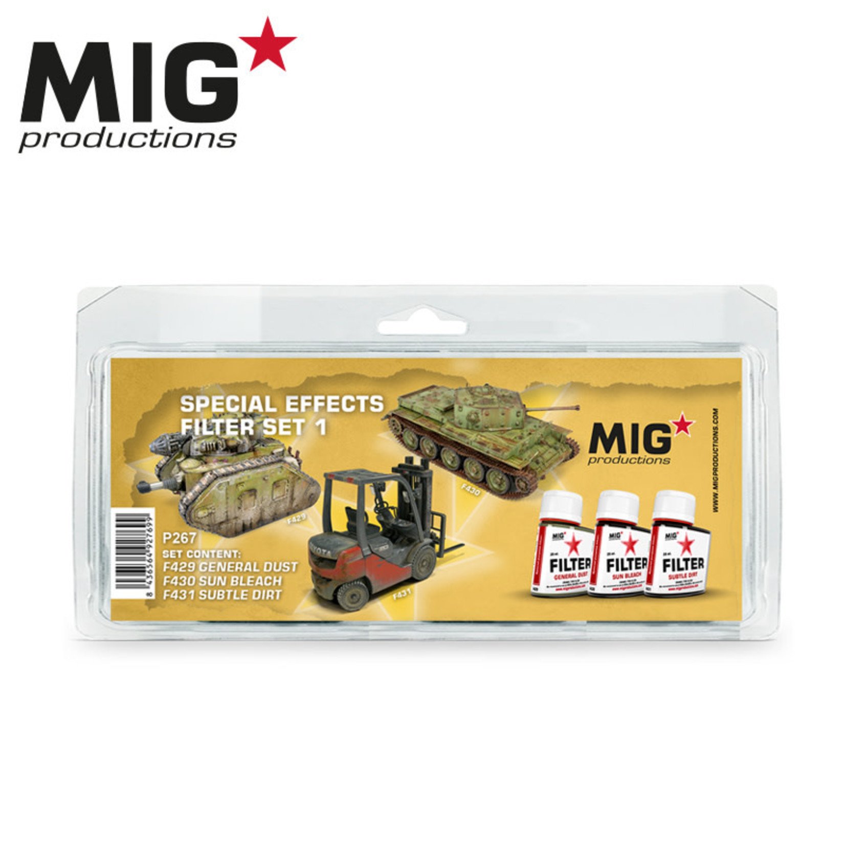 MIG Productions MIG Filter P267 Special Effects Filters #1 (3) Set