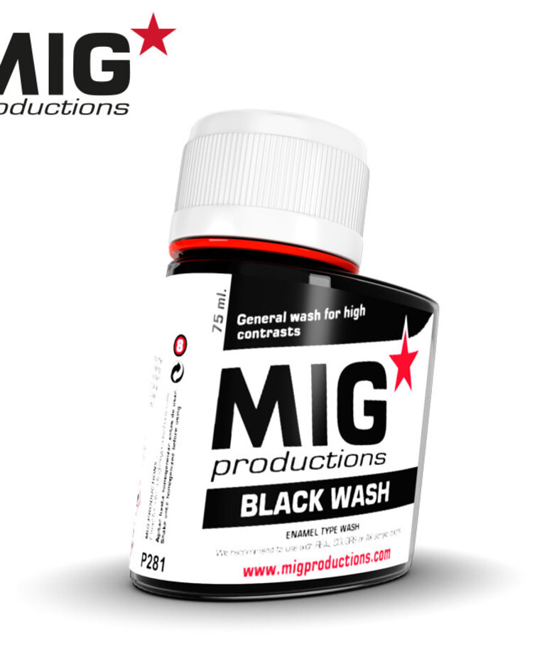 MIG Productions MIG Wash P281 Black Wash 75ml