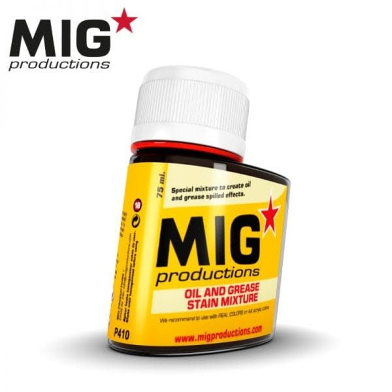 MIG Productions MIG Wash P410 Oil and Grease stain Mixture 75ml