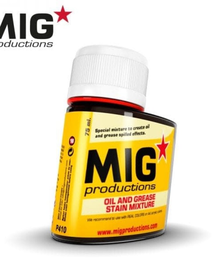 MIG Productions MIG Wash P410 Oil and Grease stain Mixture 75ml