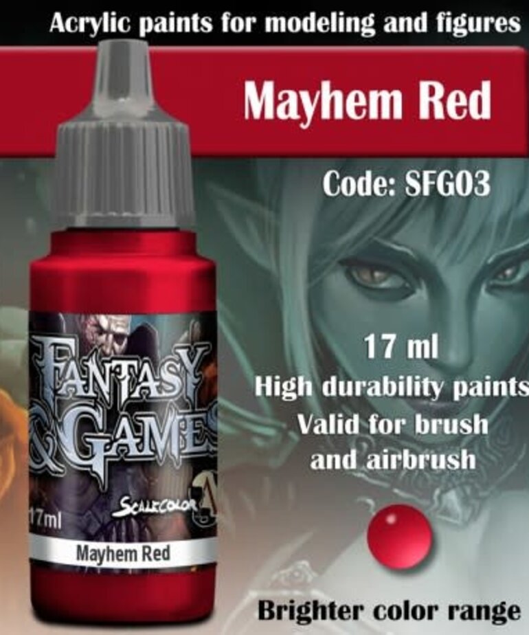 Scale 75 Fantasy & Games SFG03 Mayhem Red 17ml