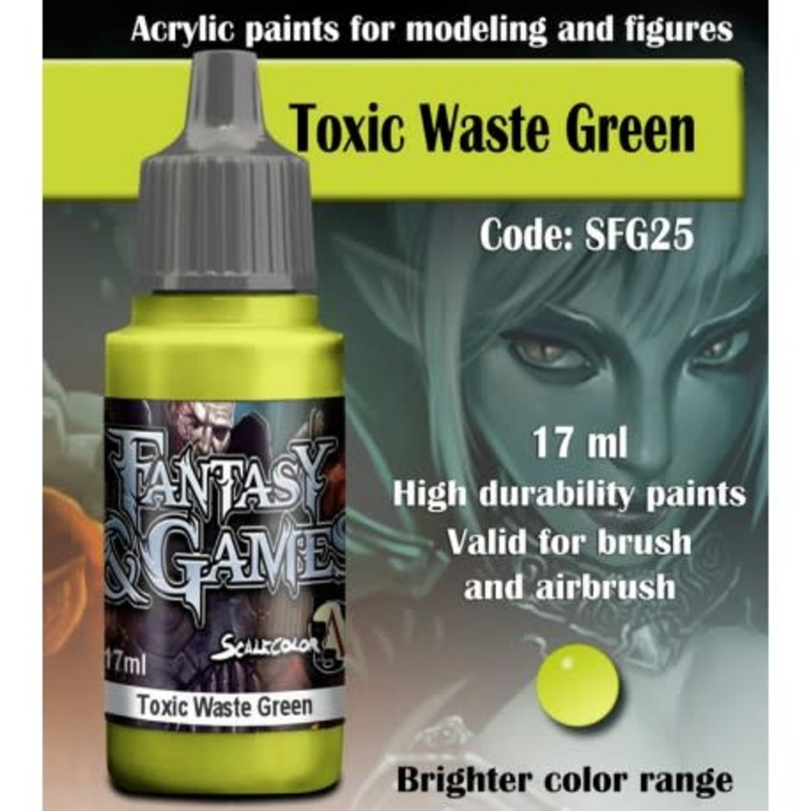 Scale 75 Fantasy & Games SFG25 Toxic Waste Green 17ml