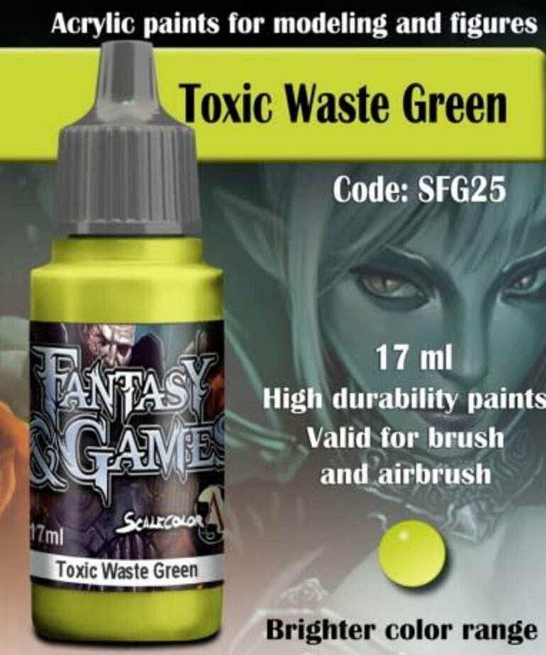 Scale 75 Fantasy & Games SFG25 Toxic Waste Green 17ml