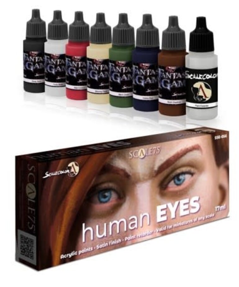 Scale 75 Fantasy and Games SSE056 Human Eyes Paint (8) Set