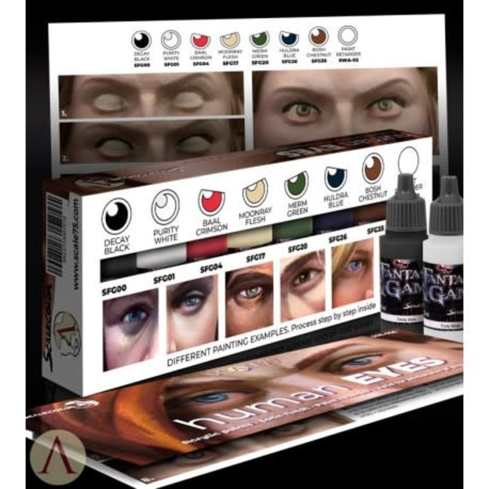 Scale 75 Fantasy and Games SSE056 Human Eyes Paint (8) Set