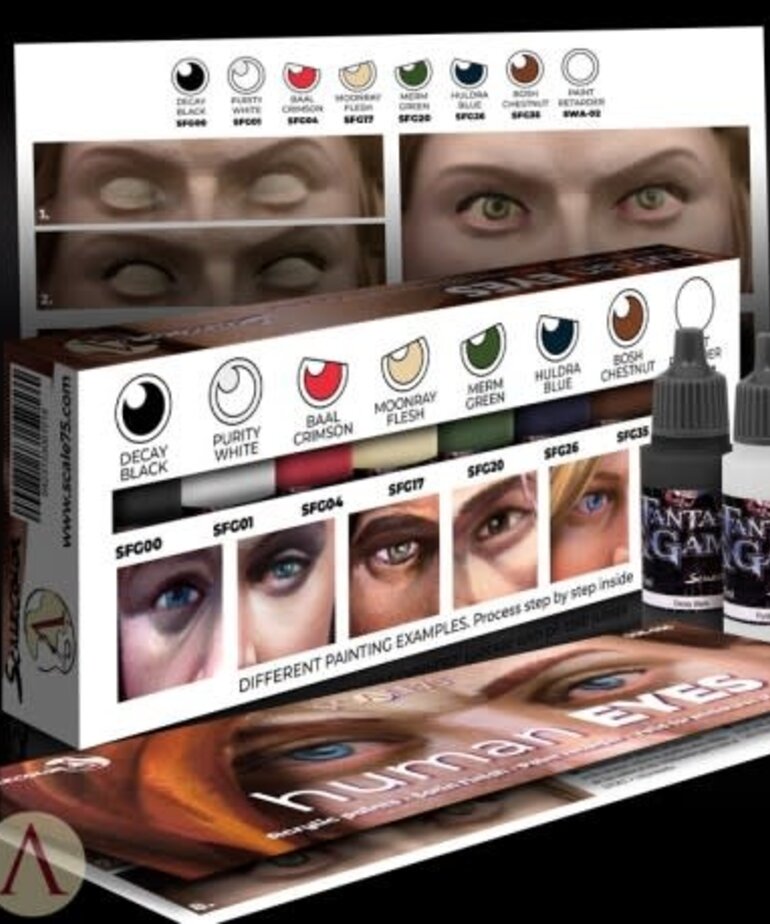 Scale 75 Fantasy and Games SSE056 Human Eyes Paint (8) Set