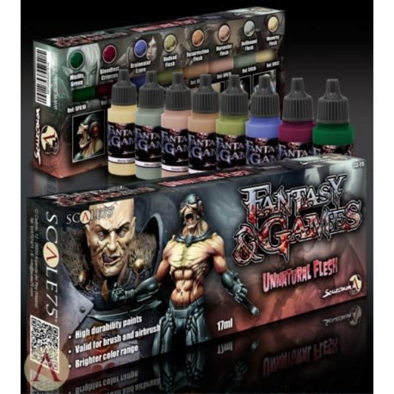 Scale 75 Fantasy and Games SSE015 Unnatural Flesh Paint (8) Set