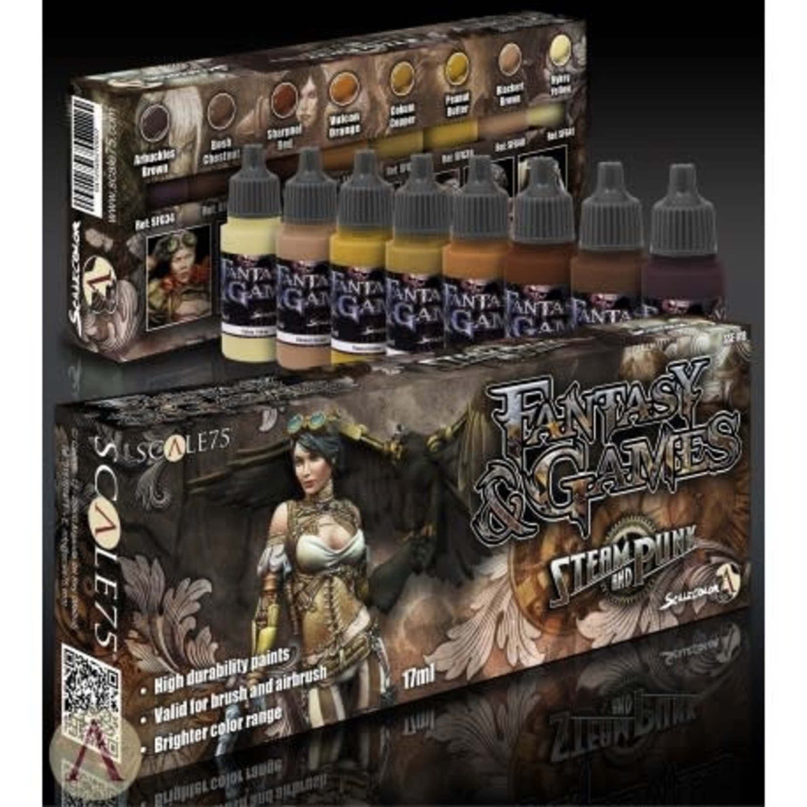 Scale 75 Fantasy and Games SSE018 Steam and Punk Paint (8) Set