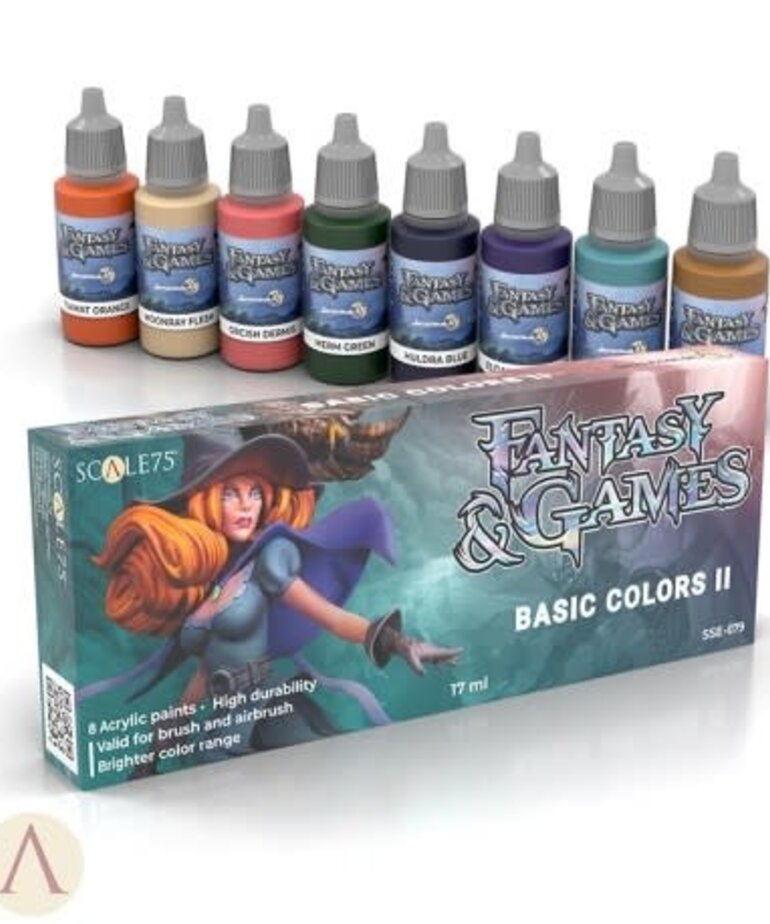 Scale 75 Fantasy and Games SSE079 Basic Colors II Paint (8) Set
