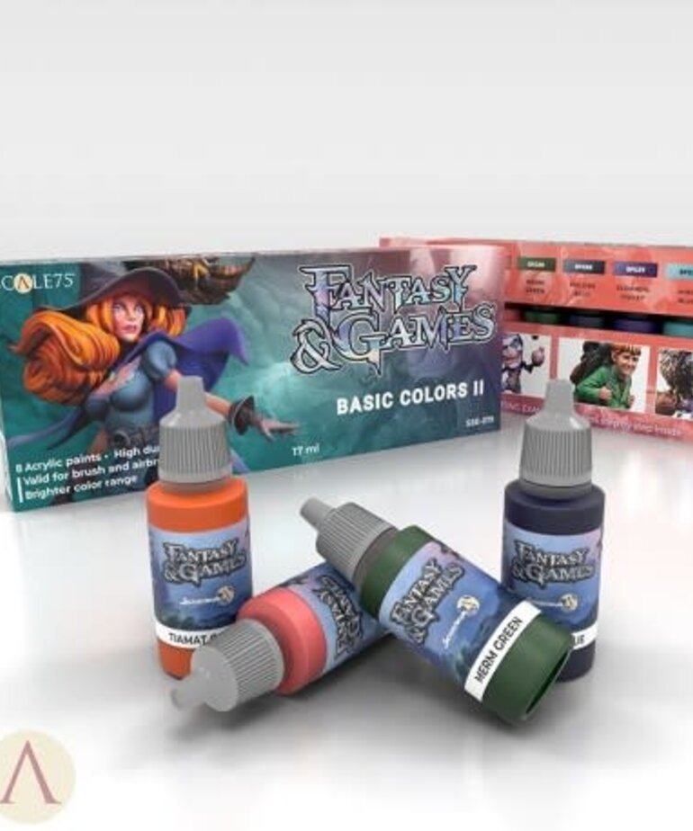 Scale 75 Fantasy and Games SSE079 Basic Colors II Paint (8) Set