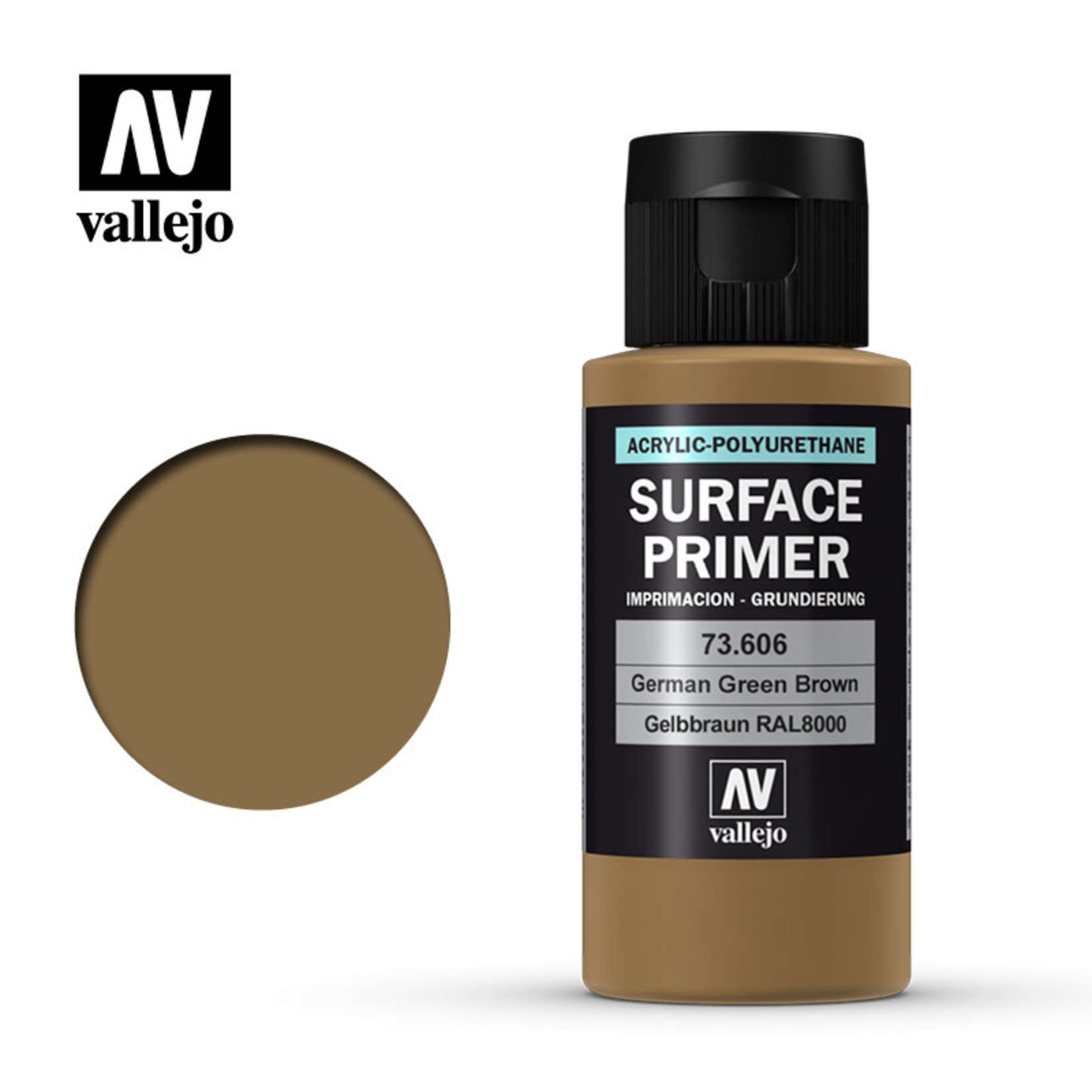 Vallejo Surface Primer (German Green Brown) - 60mL