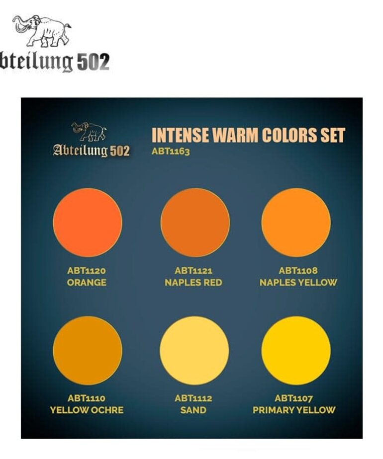 Abteilung 502 Abteilung 502 Dense Acrylic ABT1163 Intense Warm Colors (6) Set
